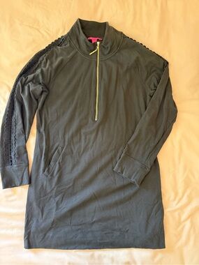 Lilly Pulitzer Skipper Popover Dress with Lace Sleeve